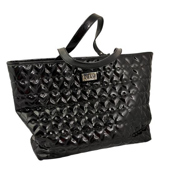 LULU BY LULU GUINNESS HEART QUILTED TOTE BAG PURSE with wallet - Picture 1 of 6
